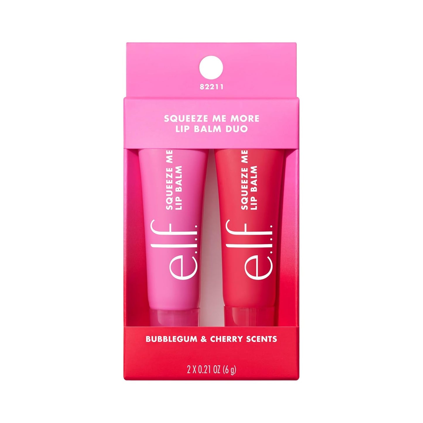 e.l.f. Squeeze Me More Lip Balm Duo, Moisturizing Balm For A Sheer Tint Of Color, Made With Hyaluronic Acid, Vegan & Cruelty-Free, Mango & Watermelon