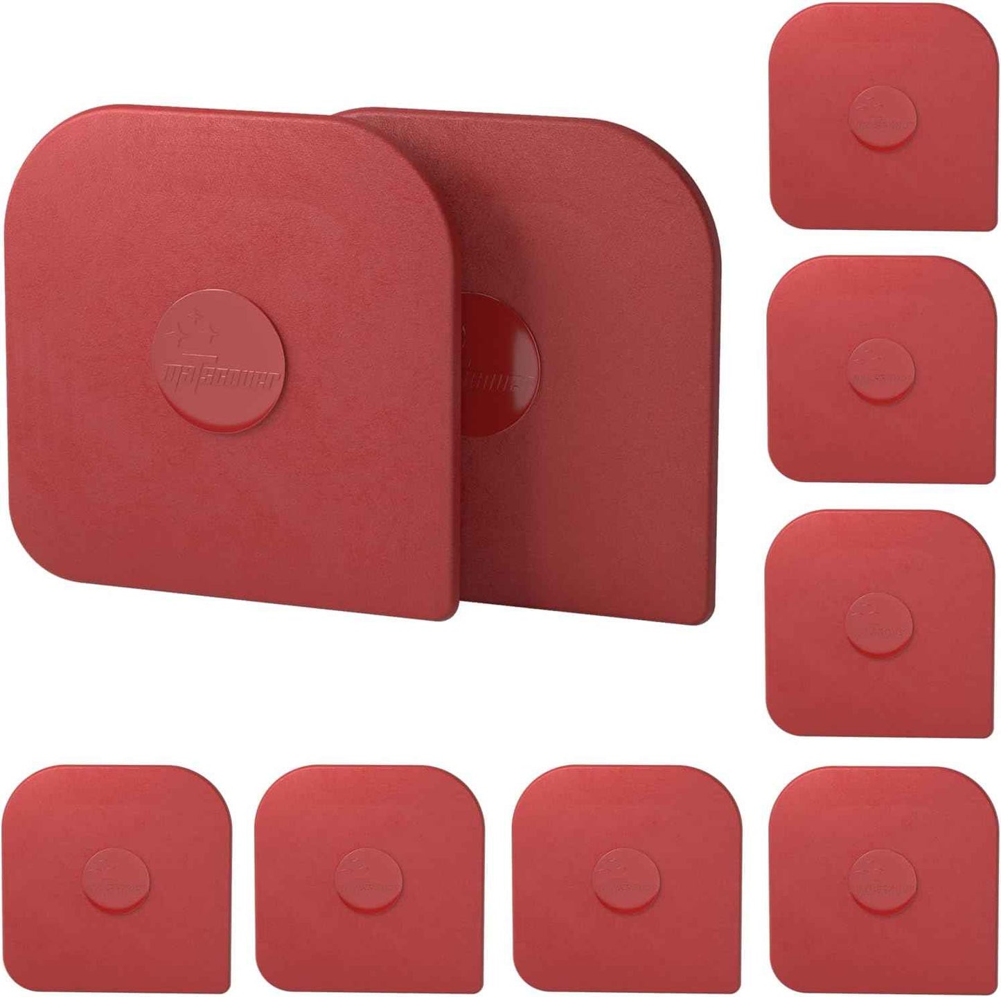 Pan Scraper, 5 Pcs Pot Scraper Plastic, Pot Scraper Non Scratch for Cast Iron, Pot and Pan Cleaning, Sturdy Scraper Kitchen Tool