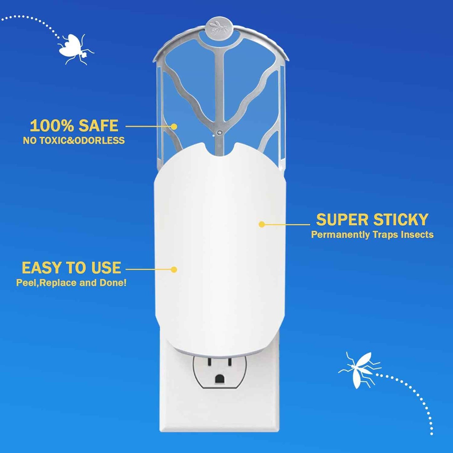 BAIMNOCM 33 Pack Refills Cartridge Compatible with Zevo Flying Insect Trap Refill M364 M364A and Max,White