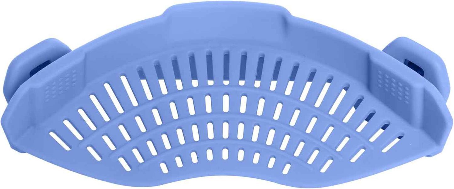AUOON Clip On Strainer Silicone for All Pots and Pans, Pasta Strainer Clip on Food Strainer for Meat Vegetables Fruit Silicone Kitchen Colander