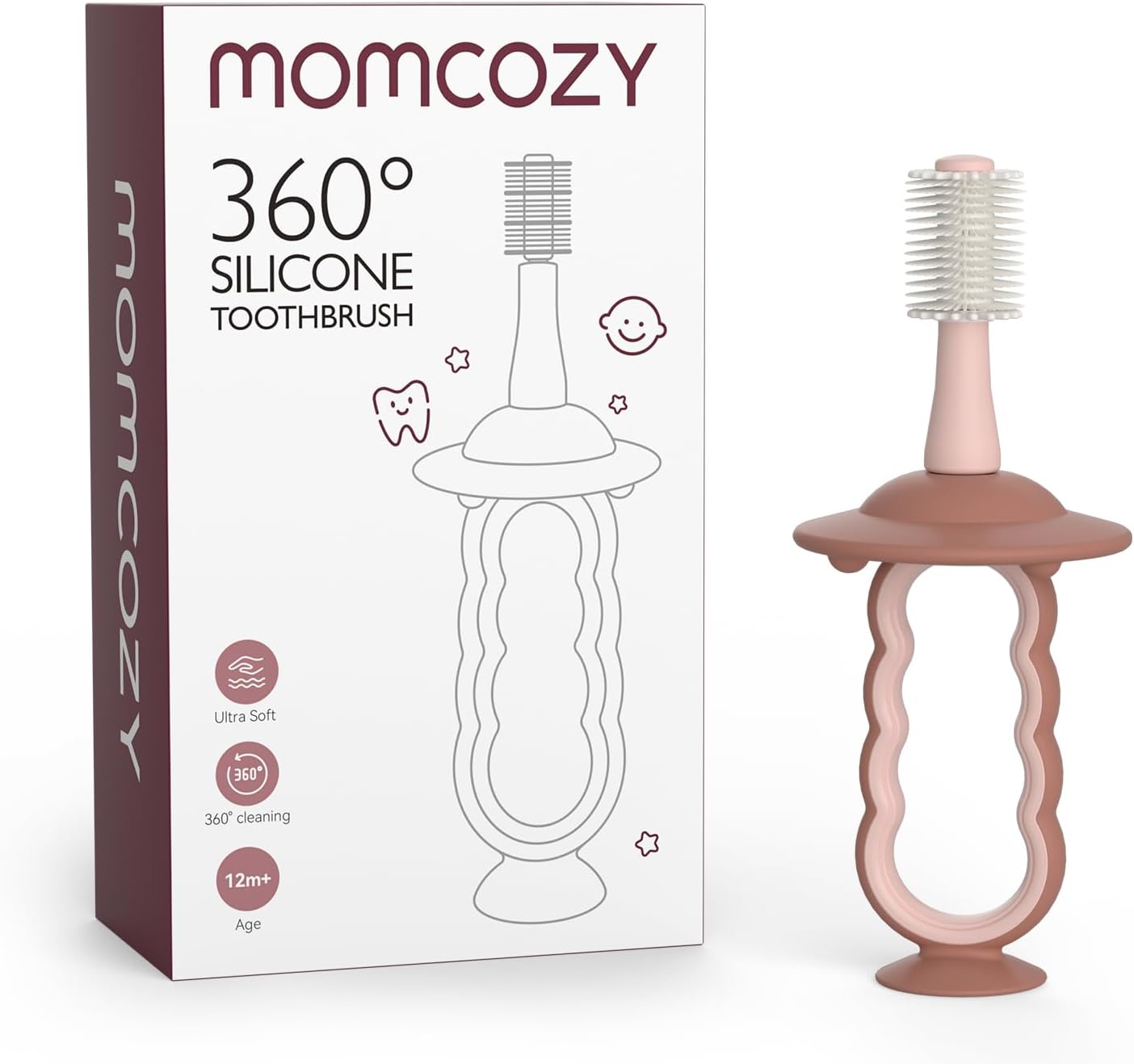 Momcozy Baby Tongue Cleaner Gauze, Baby Toothbrush Disposable Oral Cleaner, Toddler Tooth Brush for Tooth Mouth Gum Clean, Infant Toothbrush Oral Cleaning Stick, Baby Oral Cleaner Newborn, 40 Count