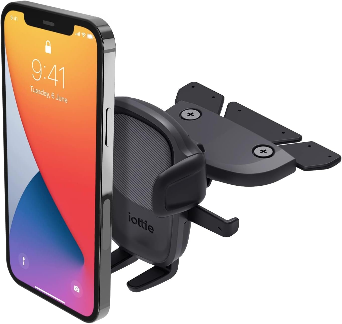 iOttie Easy One Touch Signature Dashboard & Windshield Universal Car Mount Phone Holder Desk Stand with Suction Cup Base and Telescopic Arm for iPhone, Samsung, Google, More Smartphones