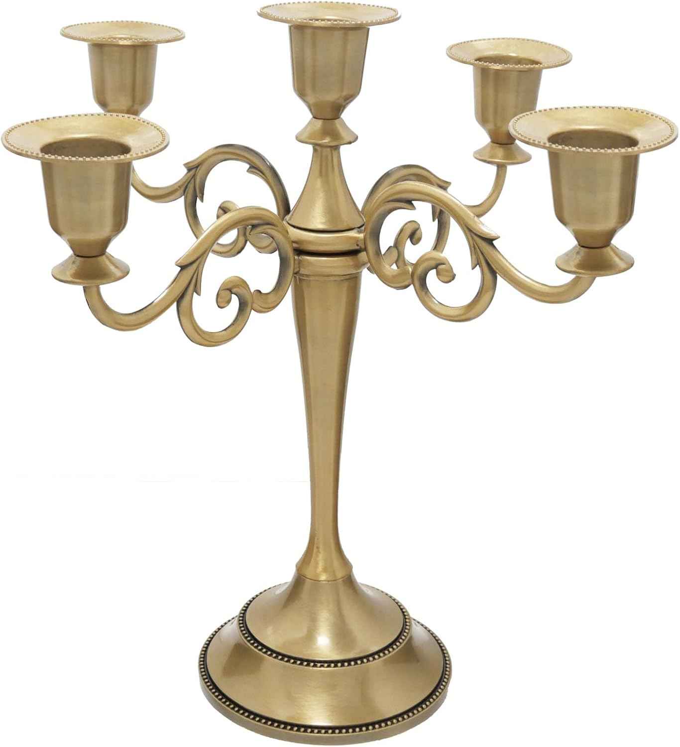 3 Candle Metal Candelabra Candlesticks Holder for Formal Events, Wedding, Church, Holiday DΓ©cor, Halloween β Taper Candle Holder Stand Centerpiece Elegant Decoration Piece for Table,Silver