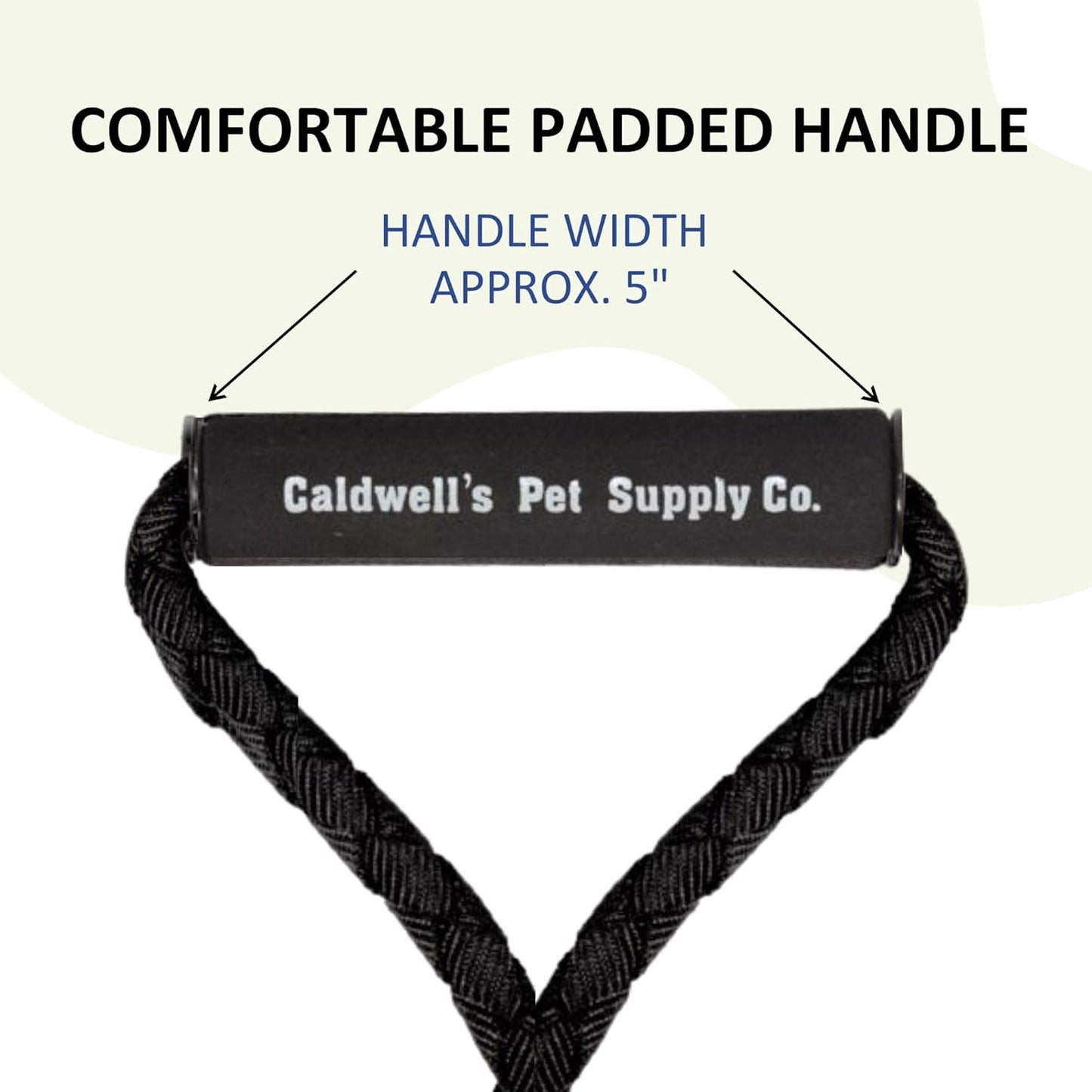 Caldwell's Pet Supply Co. Dual Dog Leash, Double Dog Leash for Two Dogs, Tangle Free, Heavy Duty Double Ended Tandem Leashes with Padded Handle with Tangle-free Swivel, for Small, Medium or Large Dogs