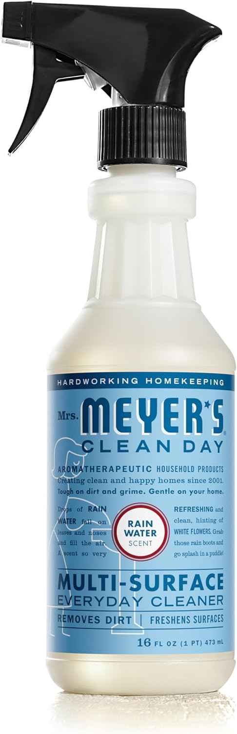 mrs meyers clean day multi surface everyday cleaner, 16 ounce bottle, rain water scent