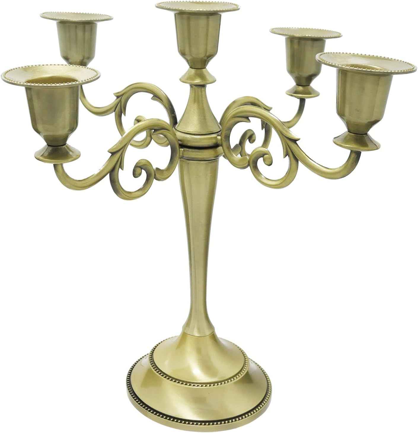 3 Candle Metal Candelabra Candlesticks Holder for Formal Events, Wedding, Church, Holiday DΓ©cor, Halloween β Taper Candle Holder Stand Centerpiece Elegant Decoration Piece for Table,Silver