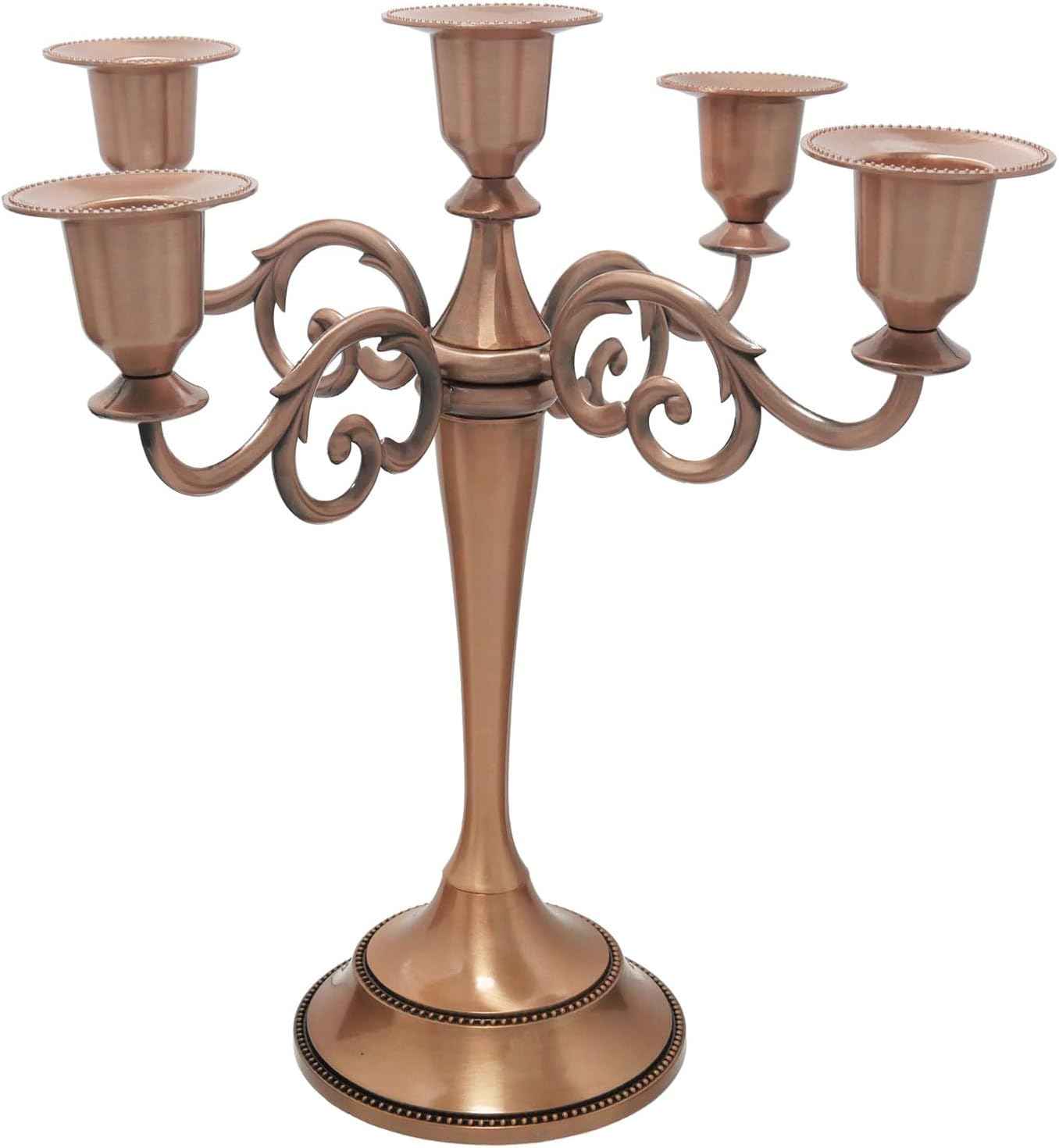 3 Candle Metal Candelabra Candlesticks Holder for Formal Events, Wedding, Church, Holiday DΓ©cor, Halloween β Taper Candle Holder Stand Centerpiece Elegant Decoration Piece for Table,Silver