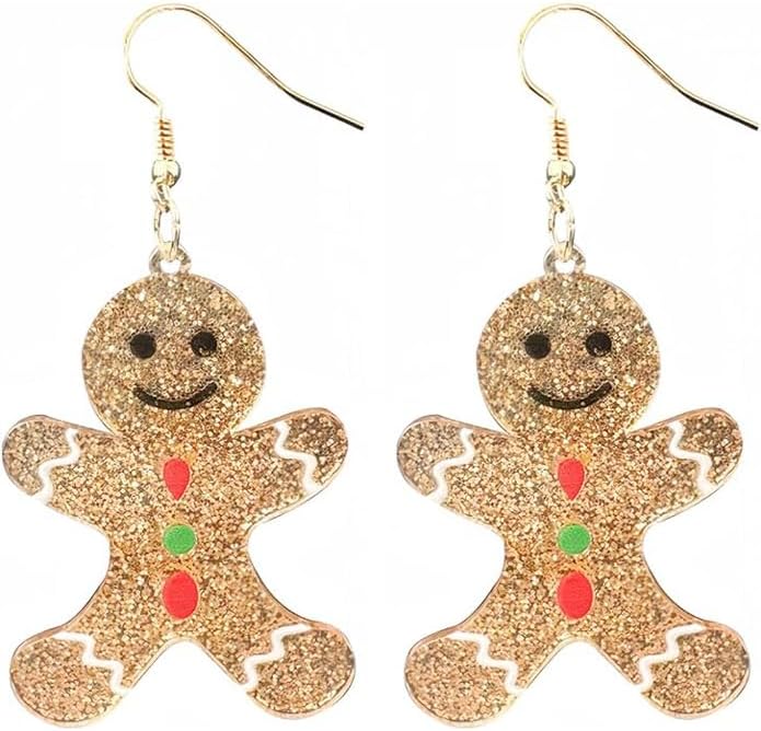 Christmas Earrings For Women, Xmas Accessories, Red White Green Drop Dangle Earrings for Holiday, Christmas Jewelry Gift.