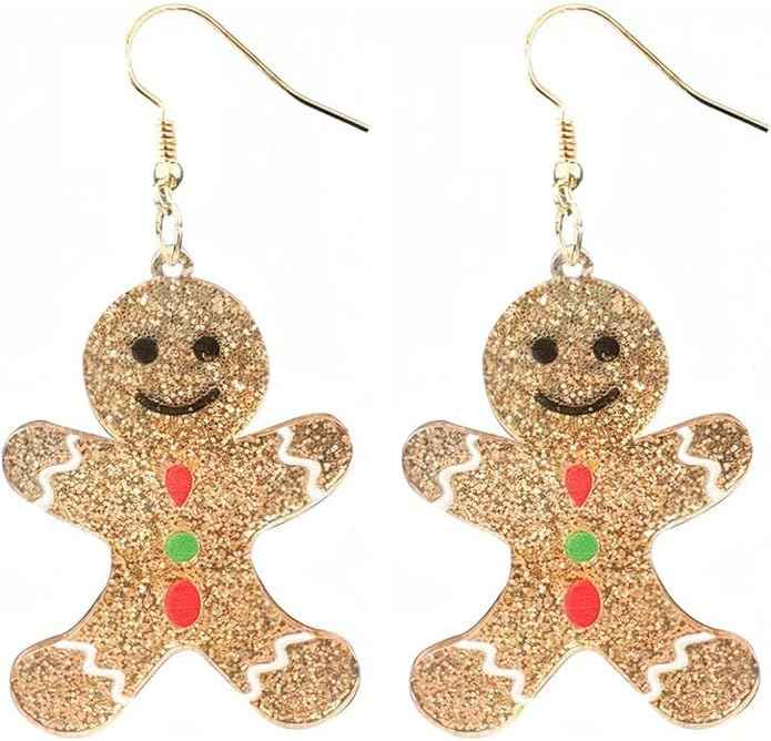 Christmas Earrings For Women, Xmas Accessories, Red White Green Drop Dangle Earrings for Holiday, Christmas Jewelry Gift.