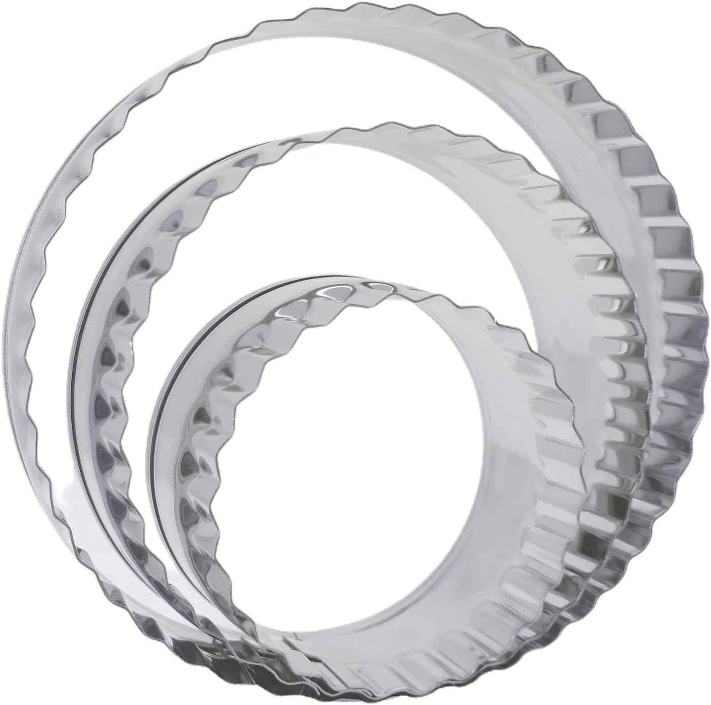 3PCs Gingerbread Man Cookie Cutters, Assorted Size 5.12" 4.13" 3.11" Large Christmas Cookie Cutter Set Molds Holiday Cookies Cutters Shapes,Stainless Steel