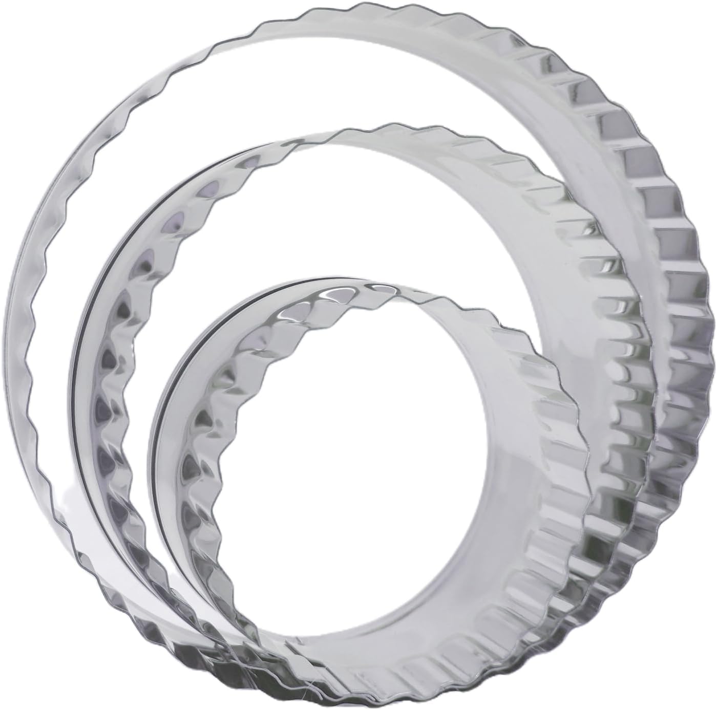 3PCs Gingerbread Man Cookie Cutters, Assorted Size 5.12" 4.13" 3.11" Large Christmas Cookie Cutter Set Molds Holiday Cookies Cutters Shapes,Stainless Steel