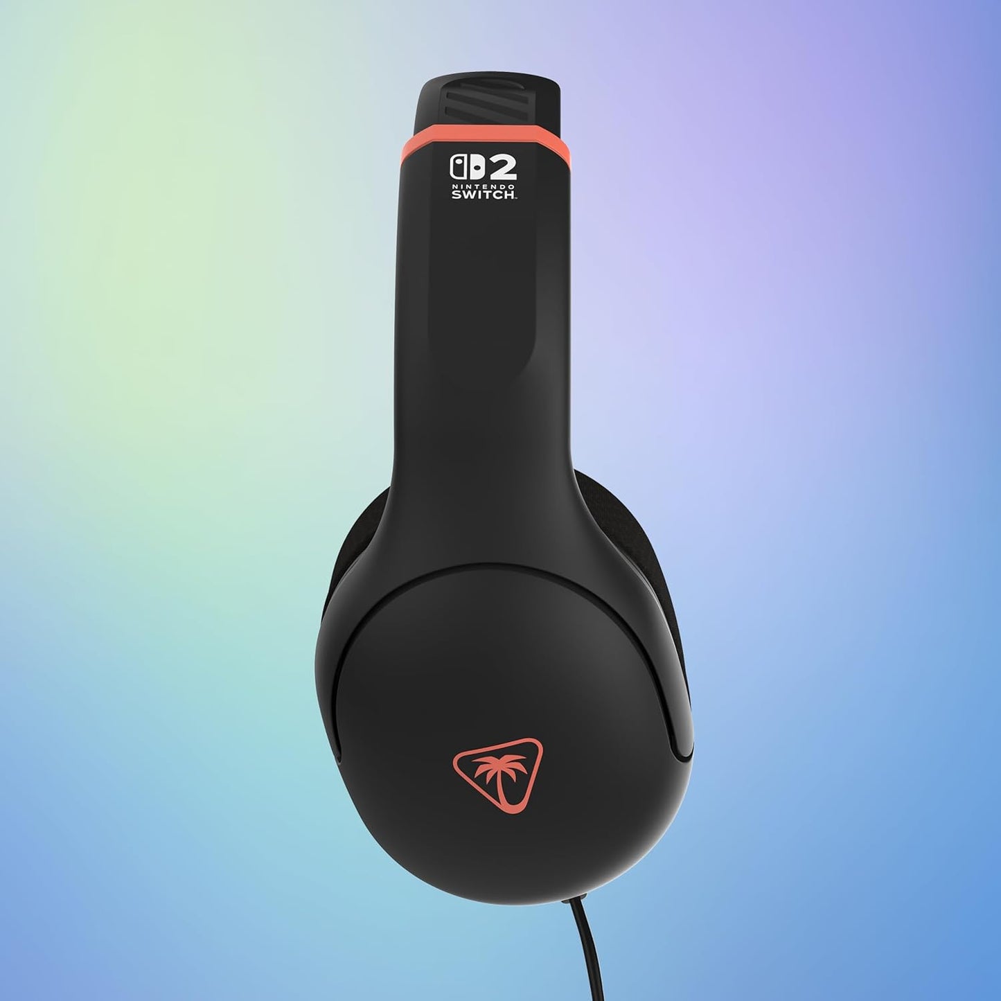 Turtle Beach Airlite Fit Wired Gaming Headset – Officially Licensed for Nintendo Switch 2, Nintendo Switch, Durable, Lightweight, Charcoal Blue/Red