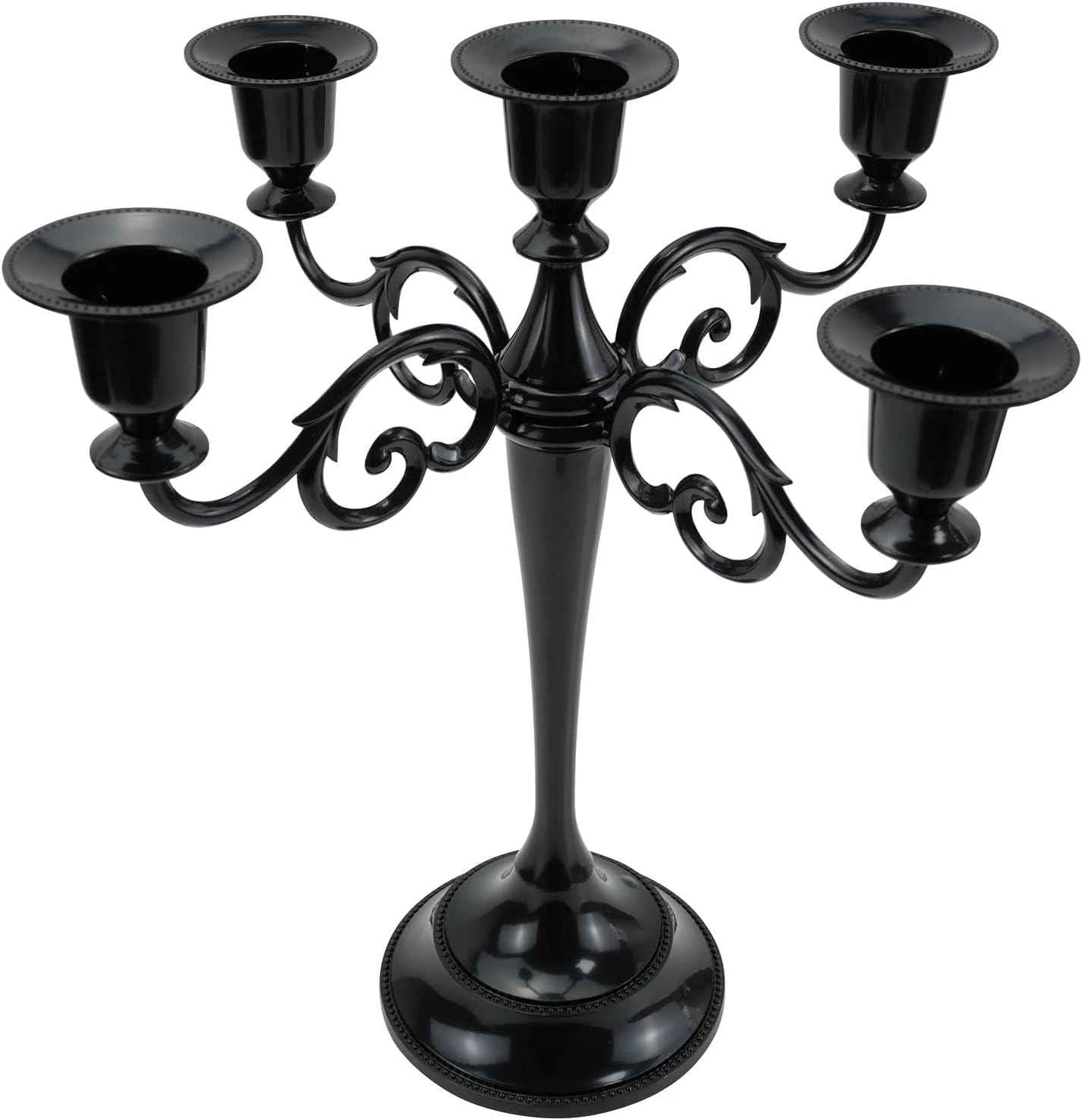 3 Candle Metal Candelabra Candlesticks Holder for Formal Events, Wedding, Church, Holiday DΓ©cor, Halloween β Taper Candle Holder Stand Centerpiece Elegant Decoration Piece for Table,Silver