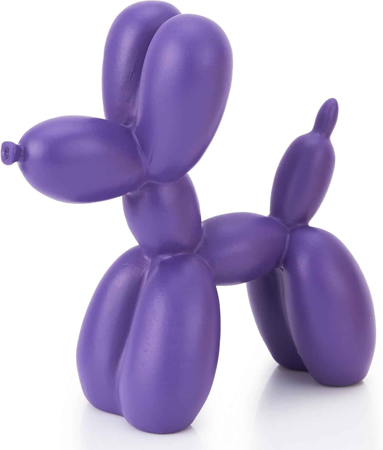 Red Balloon Dog Statue Decor, 4 inch Small Knick Knacks Balloon Dog Animal for Desk Shelf Décor