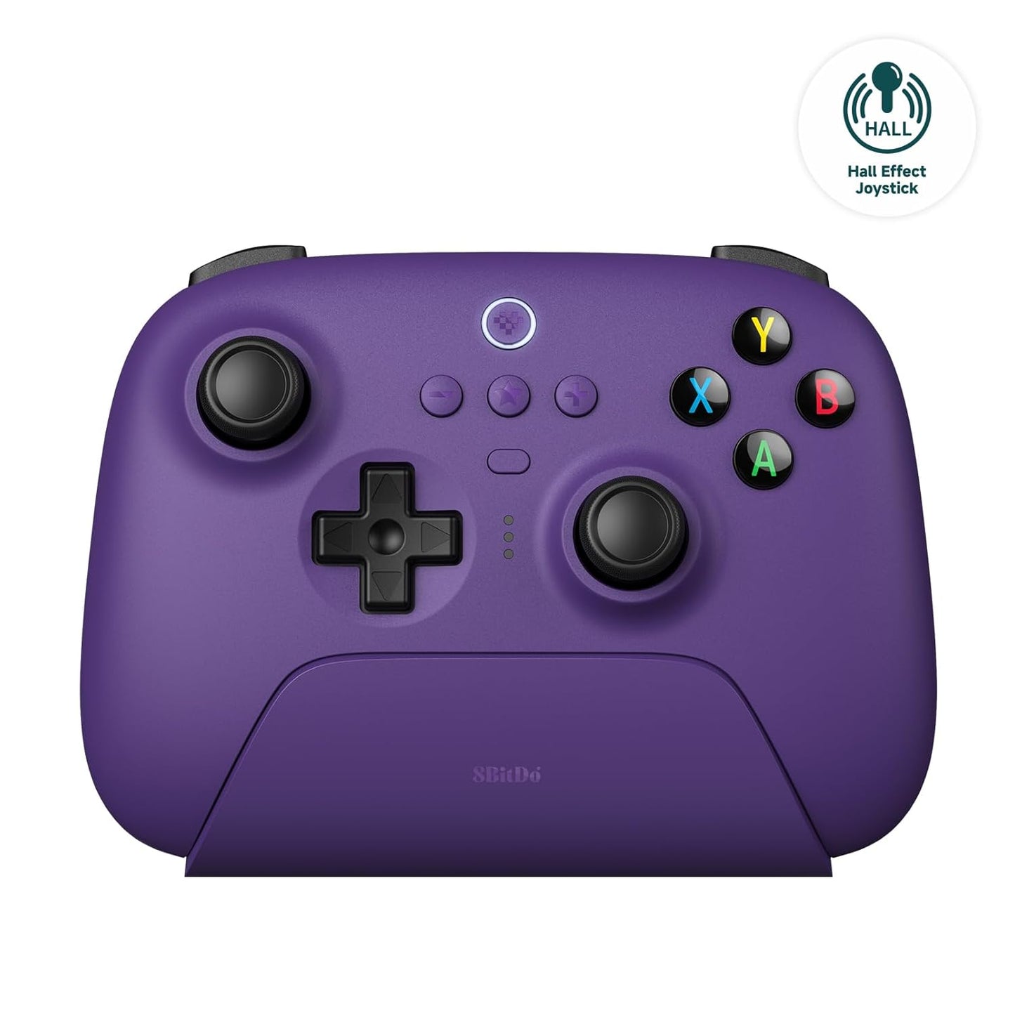8BitDo Ultimate 2 Wireless Controller for Windows PC, Apple, Steam & Android, Gaming Controller with TMR Joysticks, Hall/Tactile Triggers, Motion Control, RGB Fire Ring, 1000Hz Polling Rate, Black