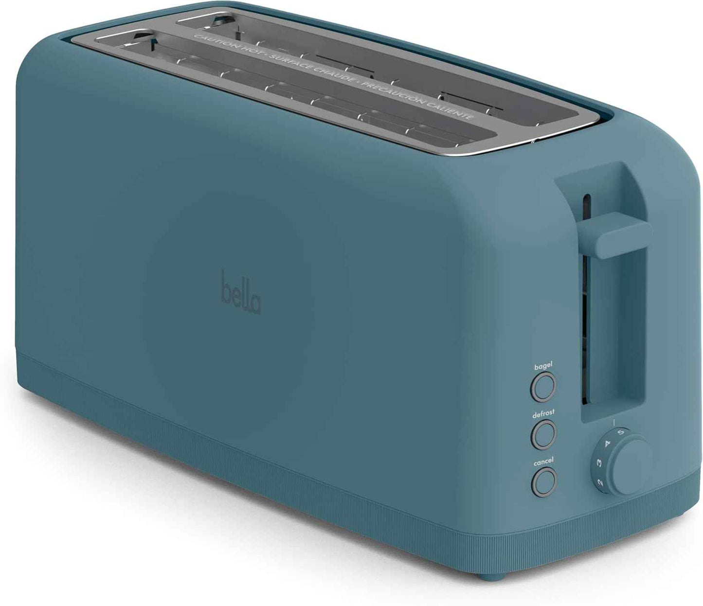 bella 2 Slice Slim Toaster, Fits-anywhere™ Kitchenware, 6 Setting Shade Control with Reheat & Cancel Buttons, Fits sourdough, 10” Long Slot, Anti Jam & Auto Shutoff, 900 Watt, Oatmilk