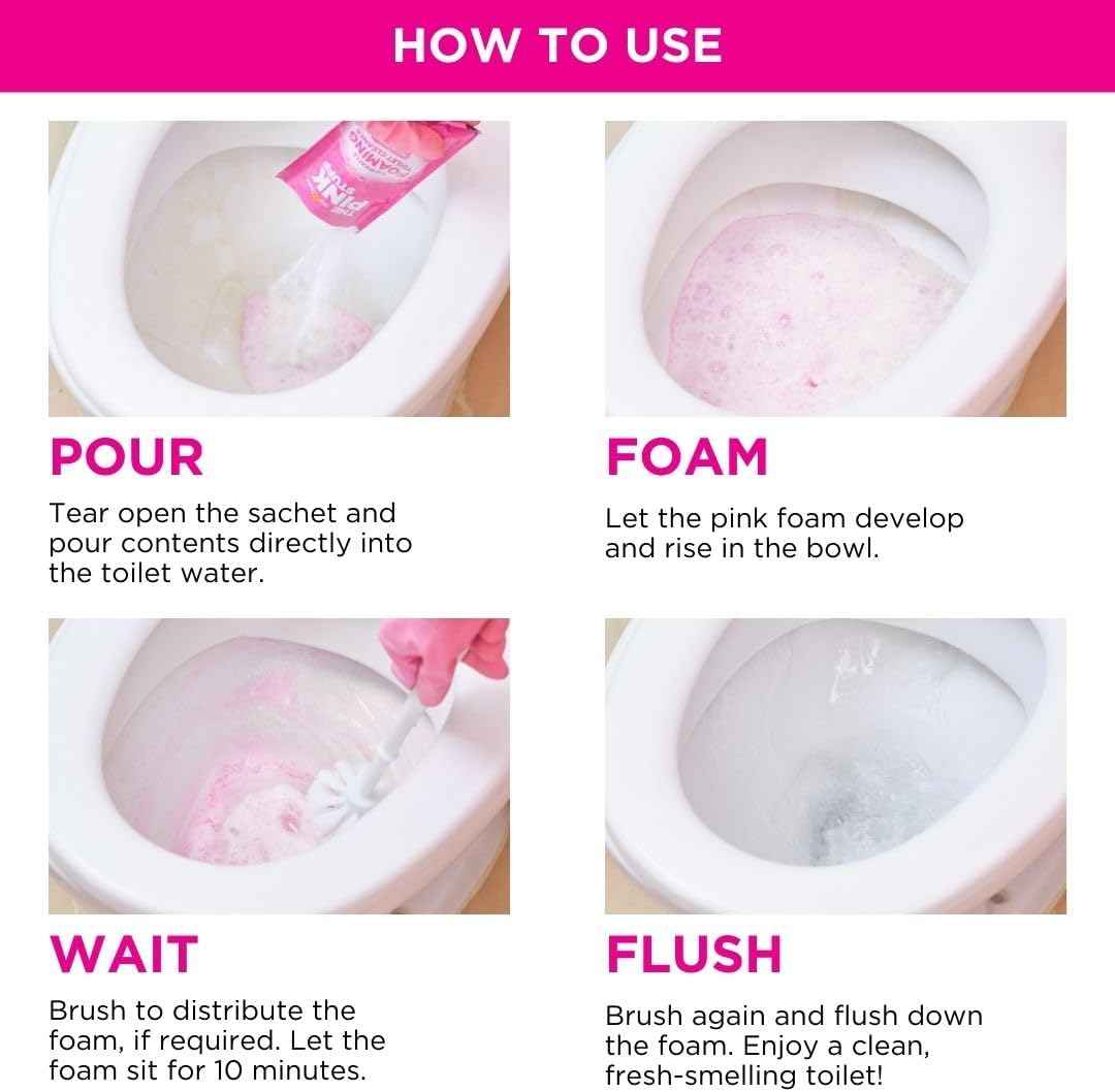 Stardrops - The Pink Stuff - The Miracle Power Foaming Toilet Cleaner - 2 Treatments - Self Activating Pink Foam Pack of 1 (7 Ounce)