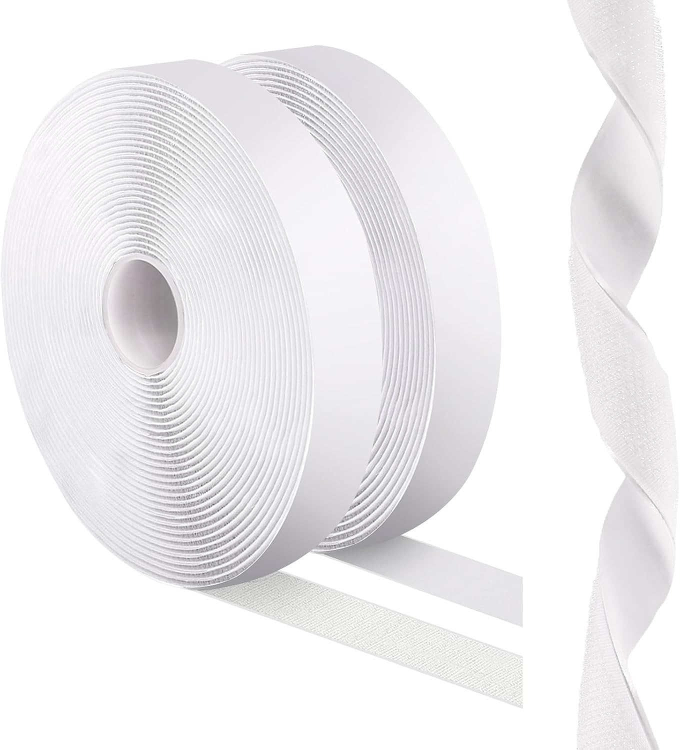 4.4''×16.5 Feet Black Heavy Duty Hook and Loop Tape Adhesive, Keep Couch Cushions from Sliding or Blowing at Outdoor, Picture Wall Hanging, No Punching Wall Mounting, Keep Your Carpet Rugs in Place - Rayz Mart