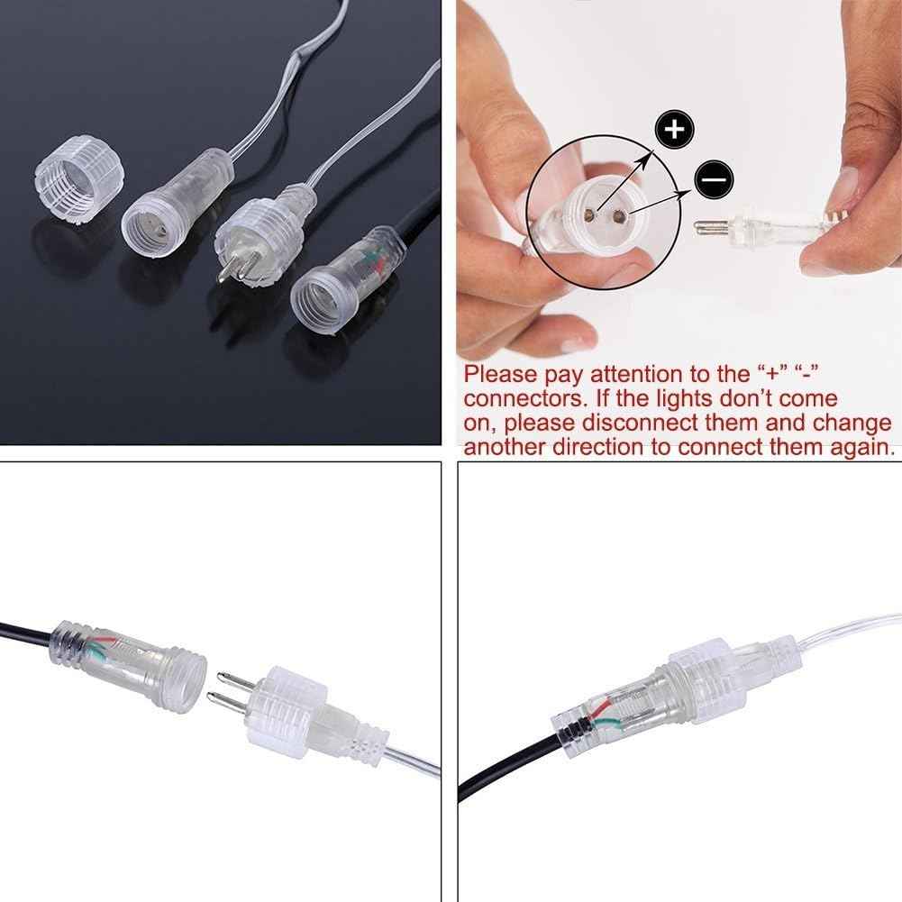 Aukora Christmas Lights Outdoor,LED Meteor Shower Lights 11.8 inch 8 Tubes 192leds Rain Drop Light, Icicle Snow Falling Light for Christmas Tree Halloween Party Holiday Thanksgiving Decoration(Blue)