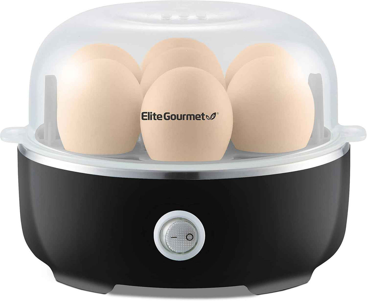 Elite Gourmet EGC115M Easy Egg Cooker Electric 7-Egg Capacity, Soft, Medium, Hard-Boiled Egg Cooker with Auto Shut-Off, Measuring Cup Included, BPA Free, Retro Mint