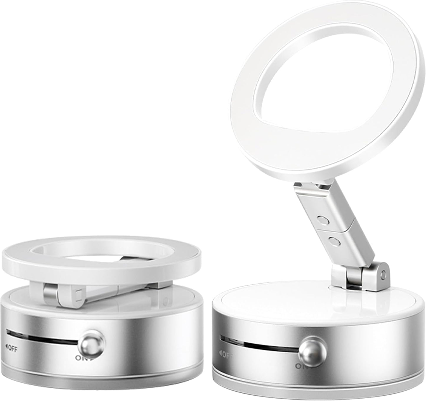 BISART Vacuum Magnetic Car Phone Holder – 360° Rotatable, Reinforced 96LBS Suction Cup Mount Compatible with MagSafe for iPhone & Android, Portable for Car, Gym & Mirror (A7-Black)