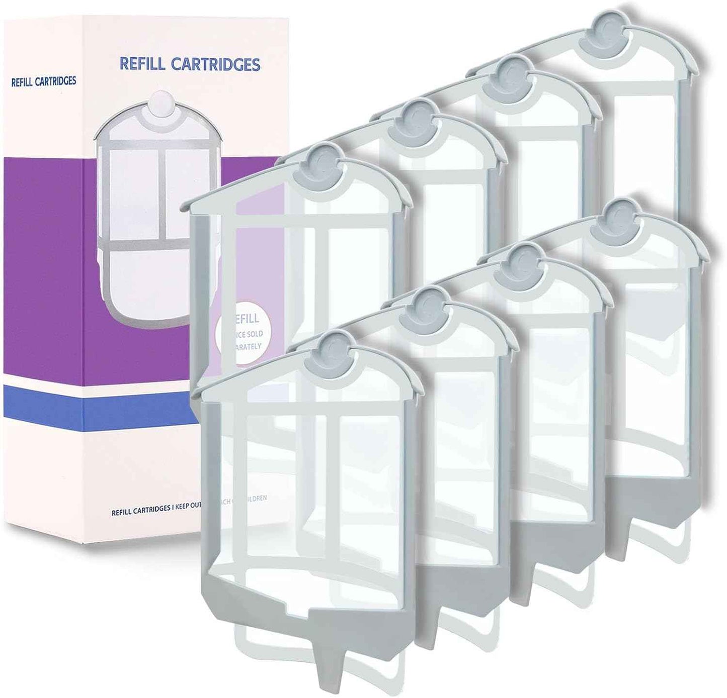 ZVVN 8 Pack Refill Cartridges, Refills Compatible with Indoor Light M364A and Max, Replacement 100% Fit (8 Refill Cartridges)