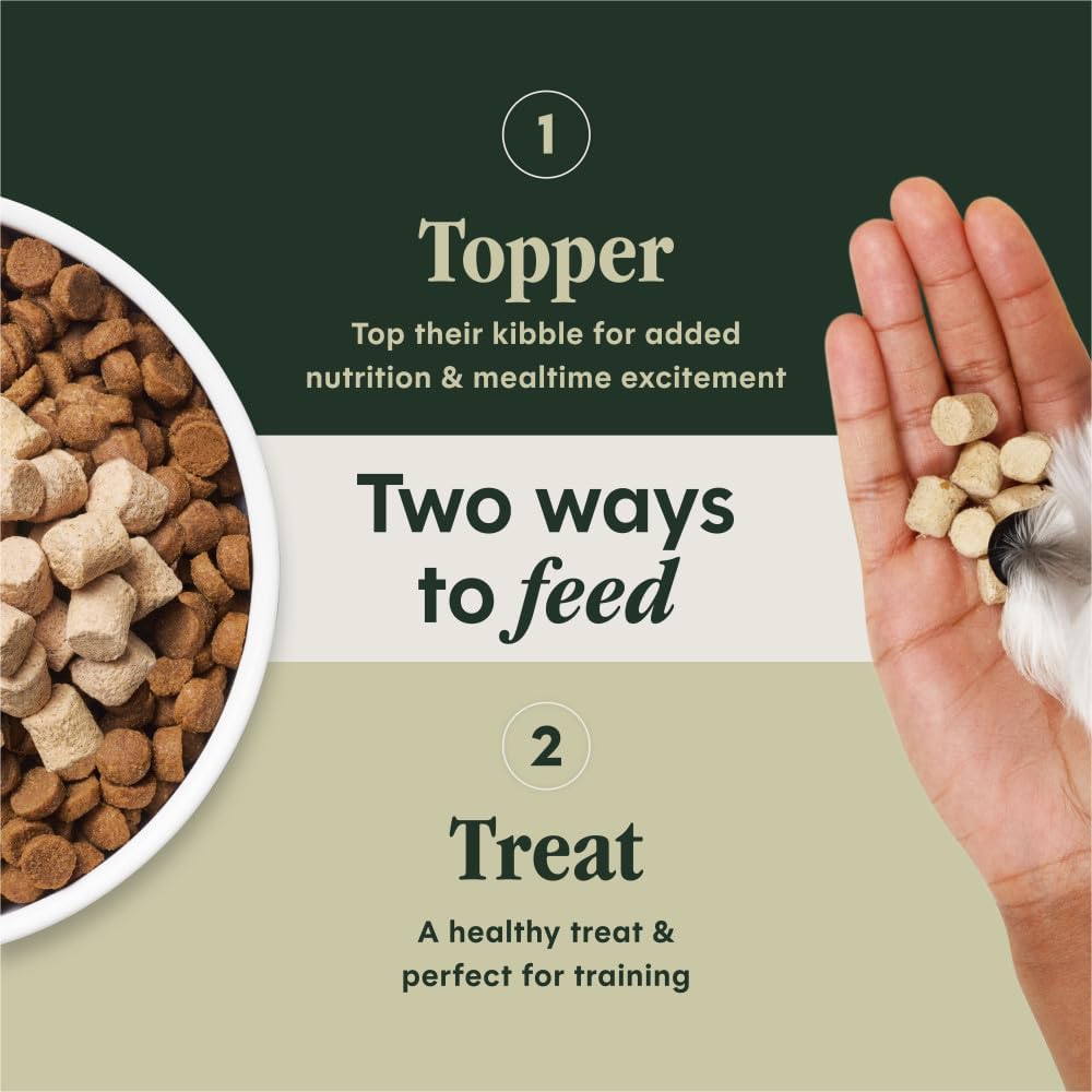 Instinct Raw Boost Mixers, Freeze Dried Dog Food Topper, Grain Free Recipe - All-Natural Beef, 6 oz. Bag