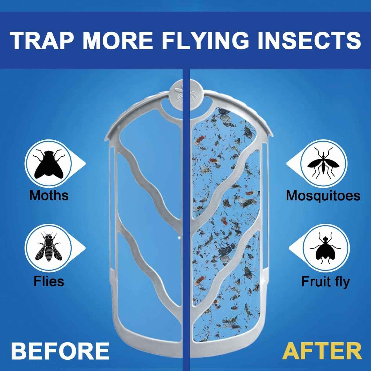 BAIMNOCM 33 Pack Refills Cartridge Compatible with Zevo Flying Insect Trap Refill M364 M364A and Max,White
