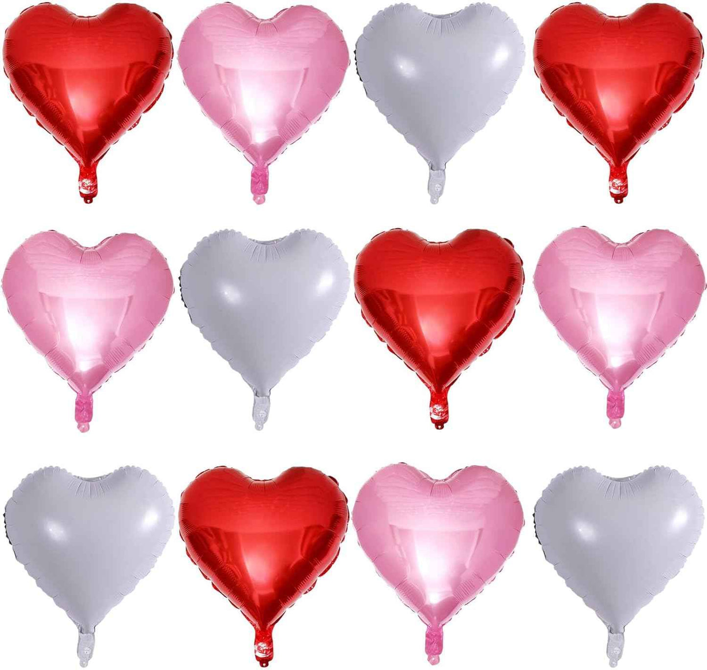 Gradient Pink Heart Shaped balloons Pack of 10,18 Inch Love Valentine Balloons Heart Romantic Balloons For Valentines Day Propose Marriage Wedding Bridal Shower Engagement Party Decorations