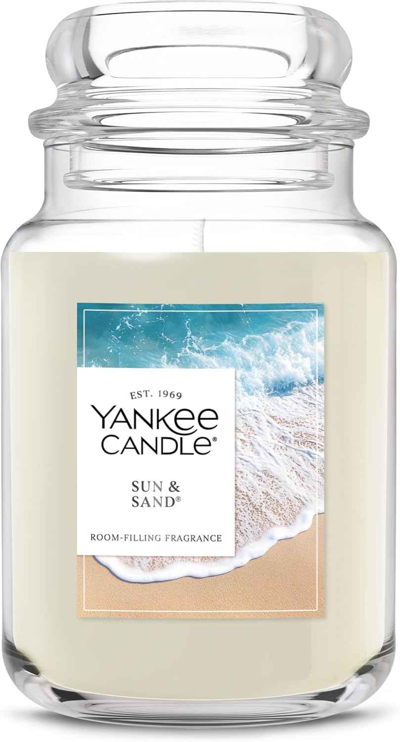 Yankee Candle, Warm Luxe Cashmere Fall Scented Candle, 22oz Large Jar with up to 150 Hour Burn Time