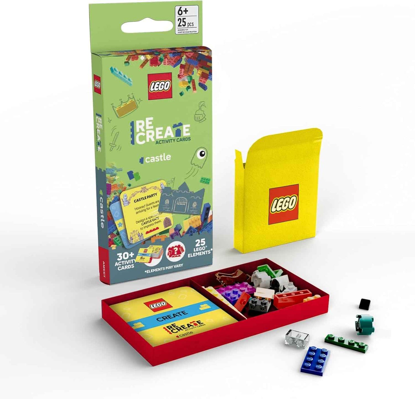 Lego Recreate Activity Cards – Animals | Creative Building Game with 30+ Activity Cards & 25 Lego Elements | Ages 6+