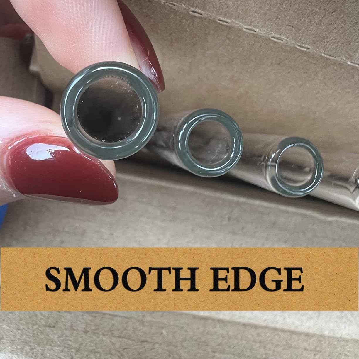 Piteno® 16-Pack Reusable Glass Straws Set, Clear Glass Drinking Straws, 8.5''x10MM, Set of 6 Straight and 6 Bent with 4 Cleaning Brushes, Perfect for Smoothies, Milkshakes, Juice, Tea