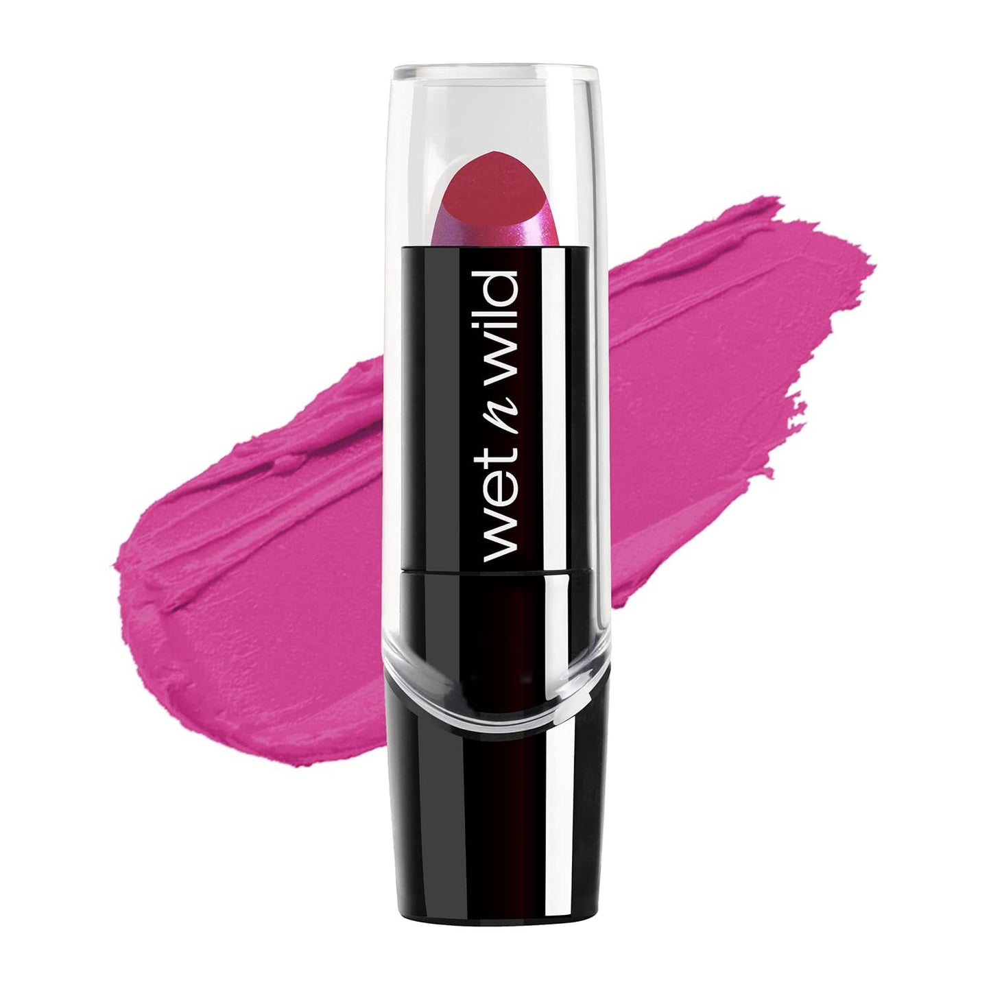 wet n wild Silk Finish Lipstick, Hydrating Rich Buildable Lip Color, Formulated with Vitamins A,E, & Macadamia for Ultimate Hydration, Cruelty-Free & Vegan - Cherry Frost