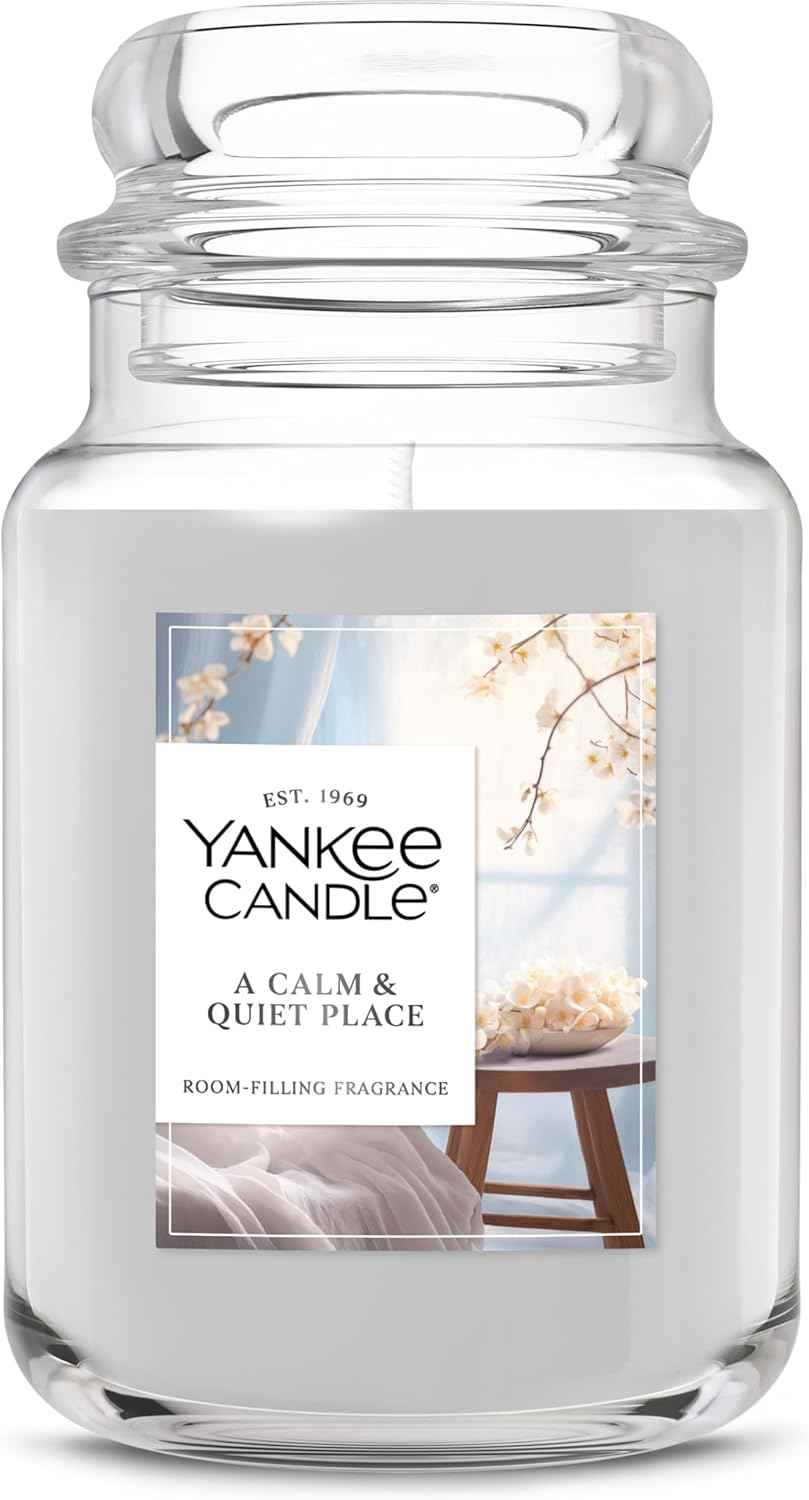Yankee Candle, Warm Luxe Cashmere Fall Scented Candle, 22oz Large Jar with up to 150 Hour Burn Time