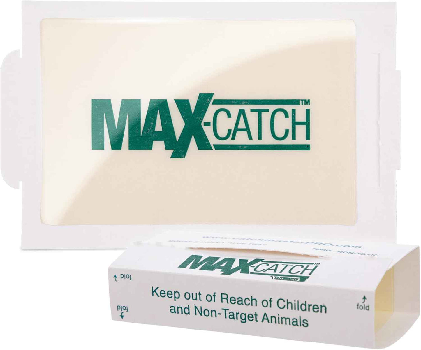 Catchmaster Max-Catch Mouse & Insect Glue Trap 72pk, Mouse Traps Indoor for Home, Sticky Pest Control Adhesive Tray for Catching Bugs, Non Toxic Bulk Pre-Baited Glue Boards