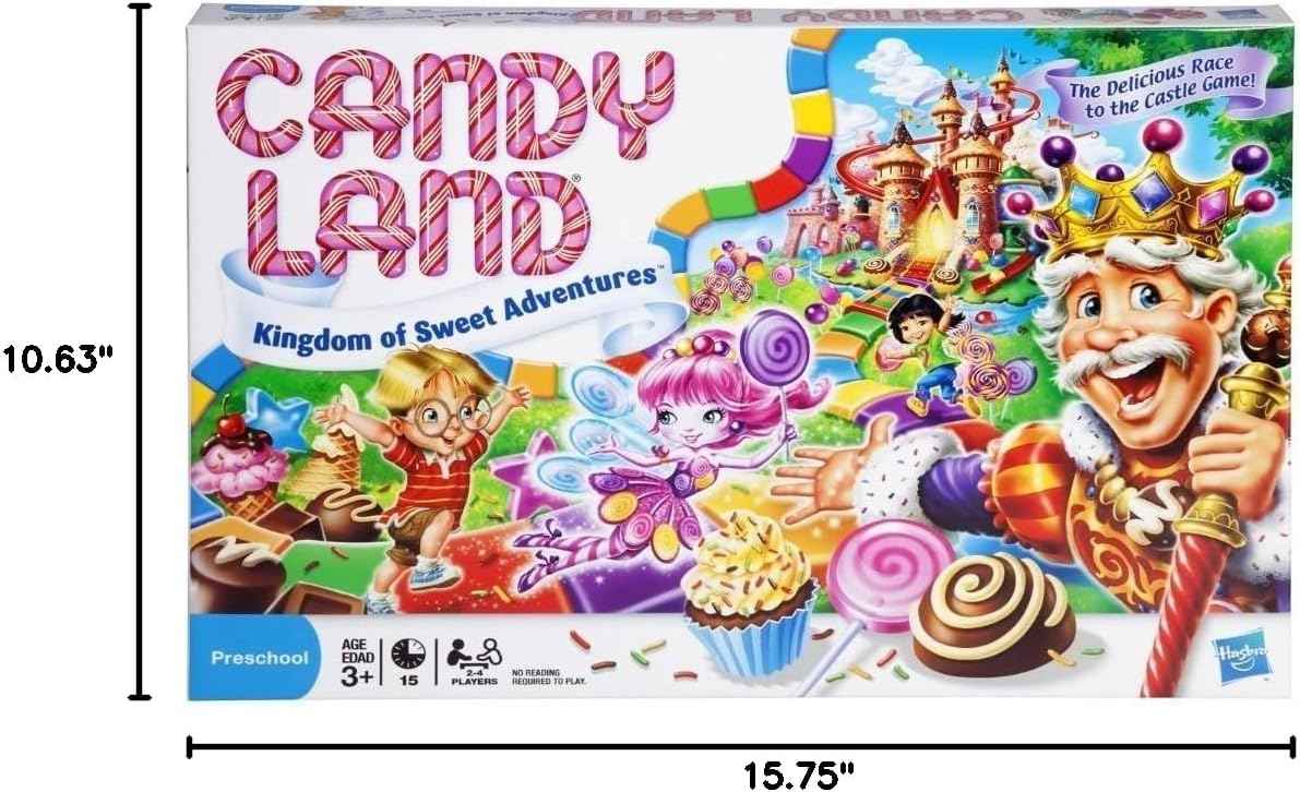 Hasbro Gaming Candy Land Kingdom of Sweet Adventures Board Game for Kids, Ages 3 & Up (Amazon Exclusive)