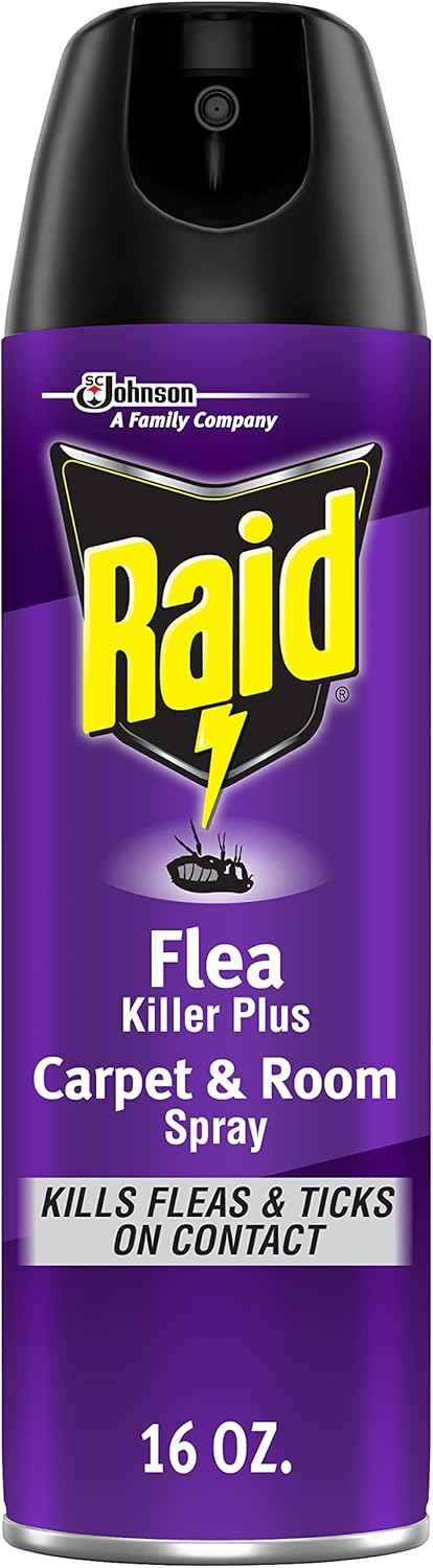 Raid Flea Killer Carpet & Room Spray, Kills hatching eggs for up to 4 months, 16 Oz
