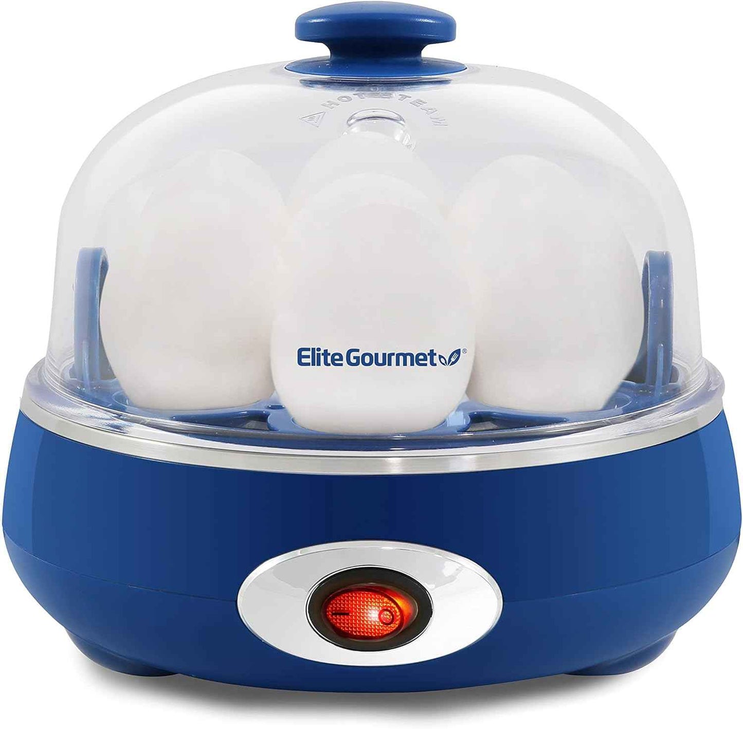 Elite Gourmet EGC115M Easy Egg Cooker Electric 7-Egg Capacity, Soft, Medium, Hard-Boiled Egg Cooker with Auto Shut-Off, Measuring Cup Included, BPA Free, Retro Mint