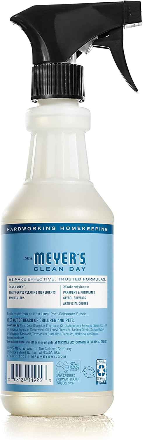 MRS. MEYER'S CLEAN DAY Multi-Surface Everyday Cleaner, Rain Water Scent, 16 Ounce Bottle