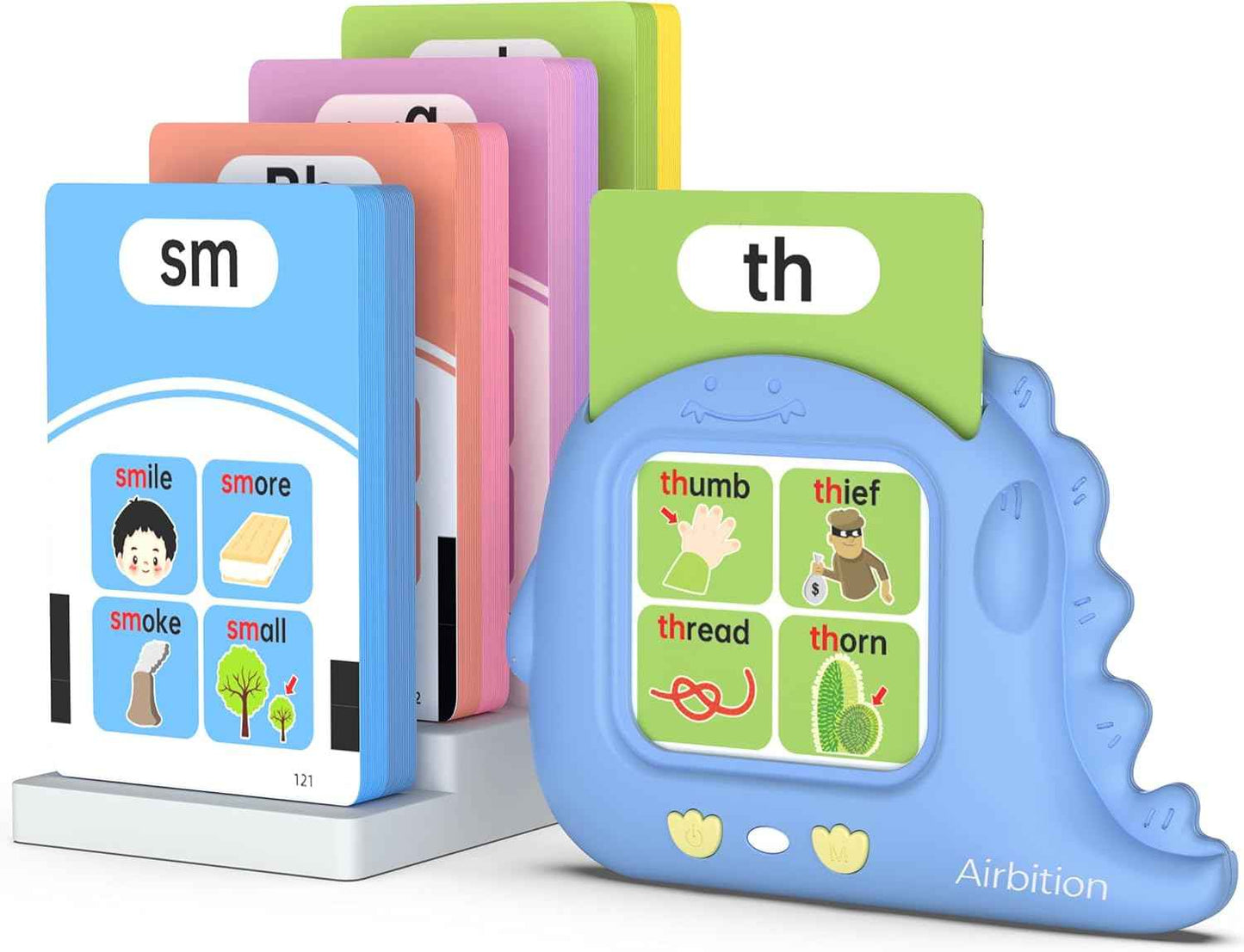 Talking Flash Cards for Toddlers 1 2 3 4 Year Olds, Montessori Language Learning with 224 Words, Pocket Speech Therapy and Autism Playthings, Children's Sensory Educational Device