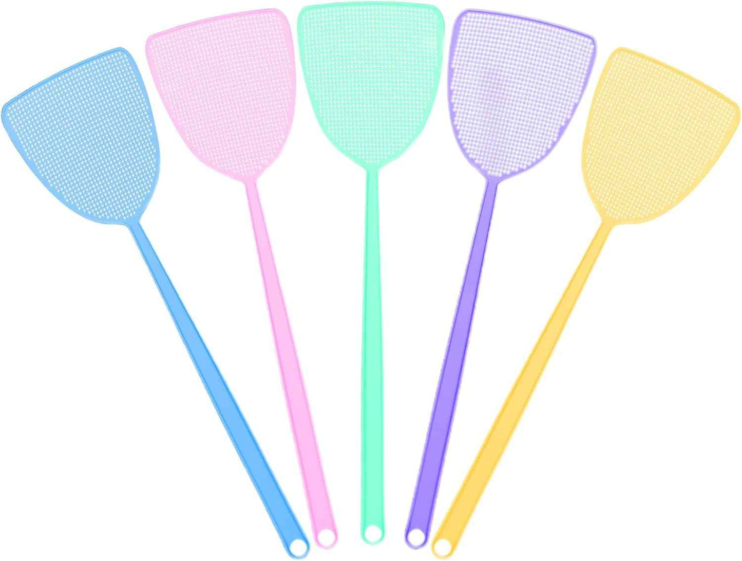 Fly Swatter, Strong Flexible Manual Swat Set Pest Control, Assorted Colors (3 Pack)