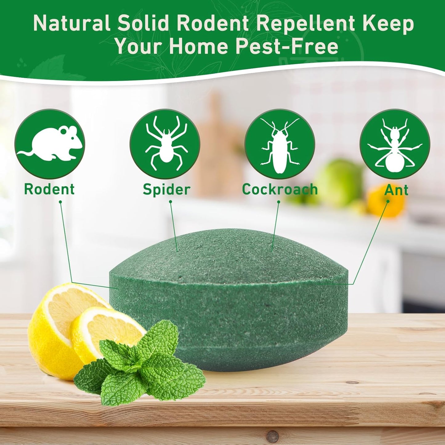 Pest Rodent Repellent, 24 Pack Peppermint Oil for Mice, Mouse, Rats, Spider, Roach, Ant, Bugs, Squirrel, Insect Control Indoor & Outdoor, Natural Deterrent Replace Trap Poisoning Family & Pet Safe