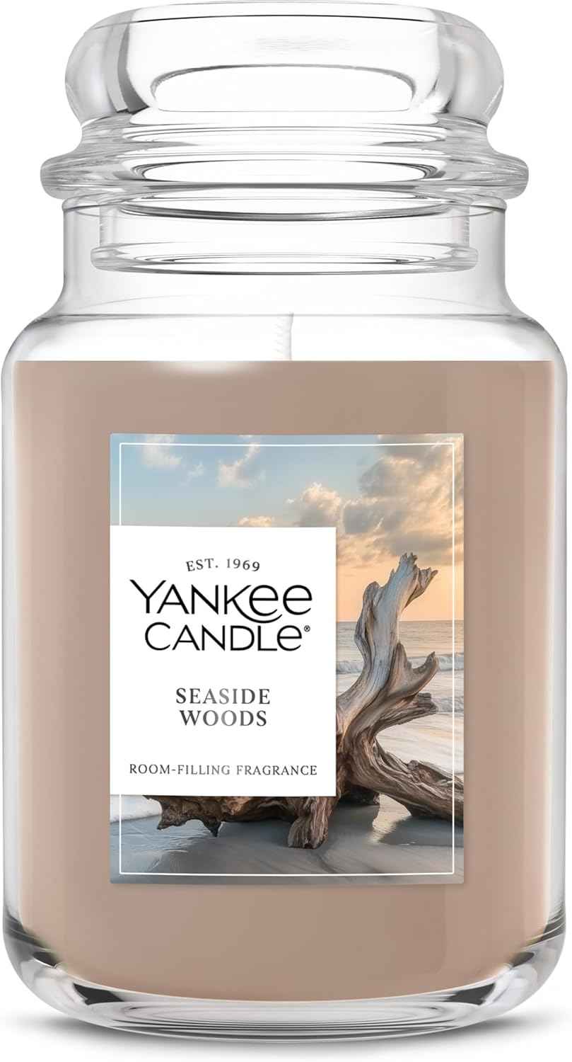 Yankee Candle, Warm Luxe Cashmere Fall Scented Candle, 22oz Large Jar with up to 150 Hour Burn Time