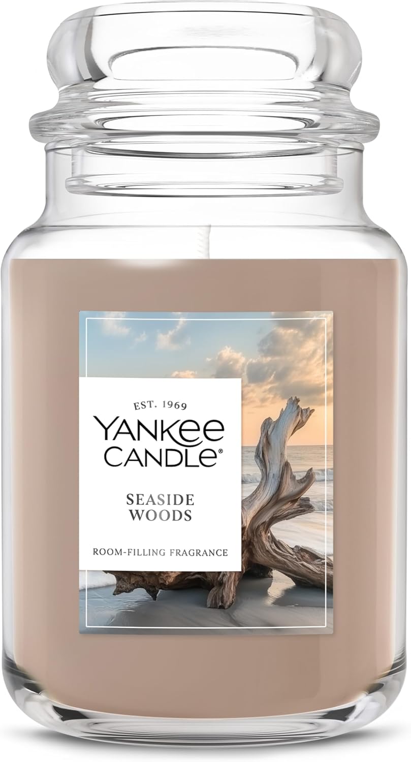 Yankee Candle, Warm Luxe Cashmere Fall Scented Candle, 22oz Large Jar with up to 150 Hour Burn Time