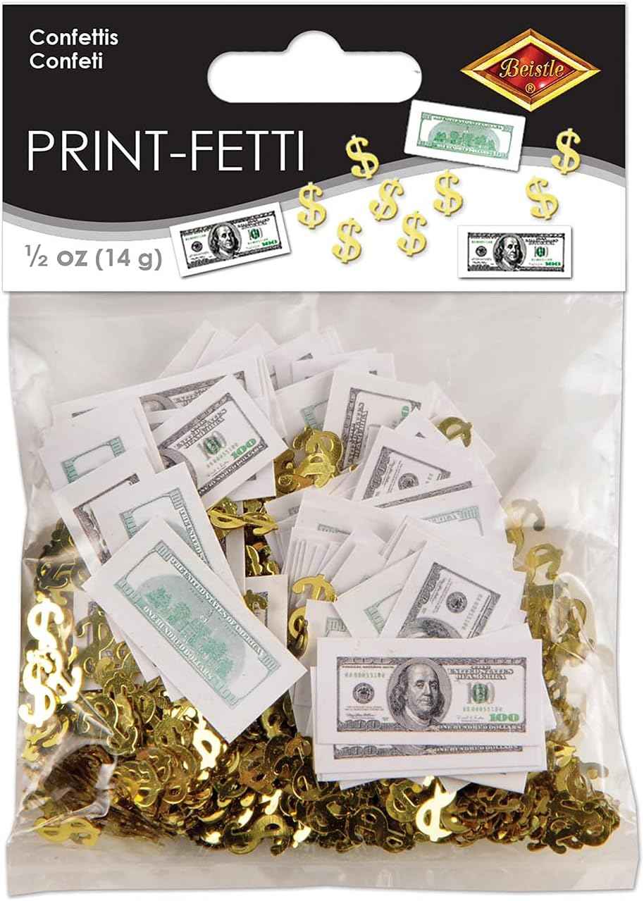 Beistle Big Bucks Print-Fetti