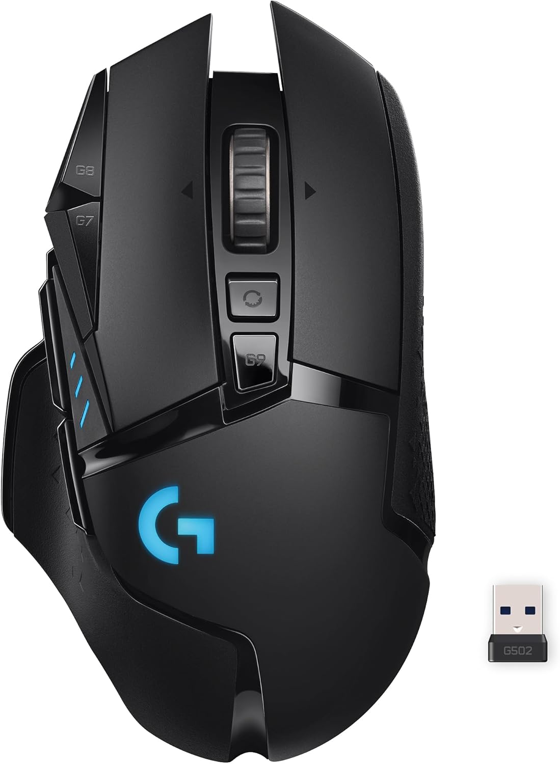 Logitech G502 Hero High Performance Wired Gaming Mouse, Hero 25K Sensor, 25,600 DPI, RGB, Adjustable Weights, 11 Programmable Buttons, On-Board Memory, PC/Mac - Black
