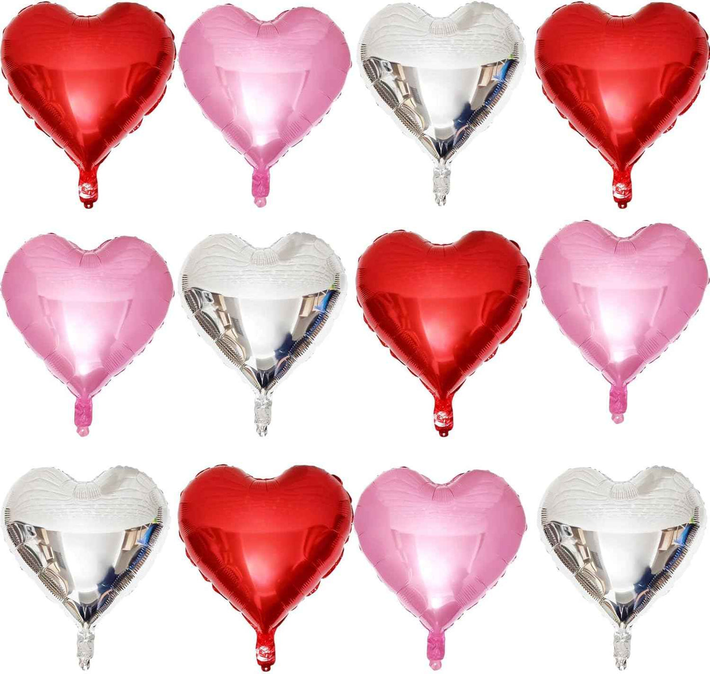 Gradient Pink Heart Shaped balloons Pack of 10,18 Inch Love Valentine Balloons Heart Romantic Balloons For Valentines Day Propose Marriage Wedding Bridal Shower Engagement Party Decorations