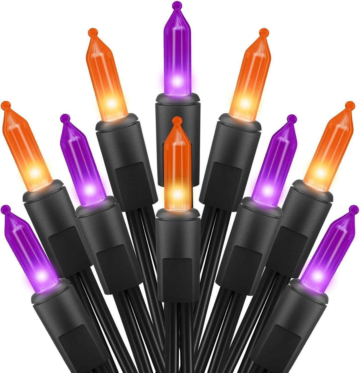 Clear Christmas String Lights 50 Count 12 Feet Incandescent Bulb Mini Lights for Indoor Outdoor Xmas Tree Garland Birthday Wedding Party Festival Decoration, Green Wire