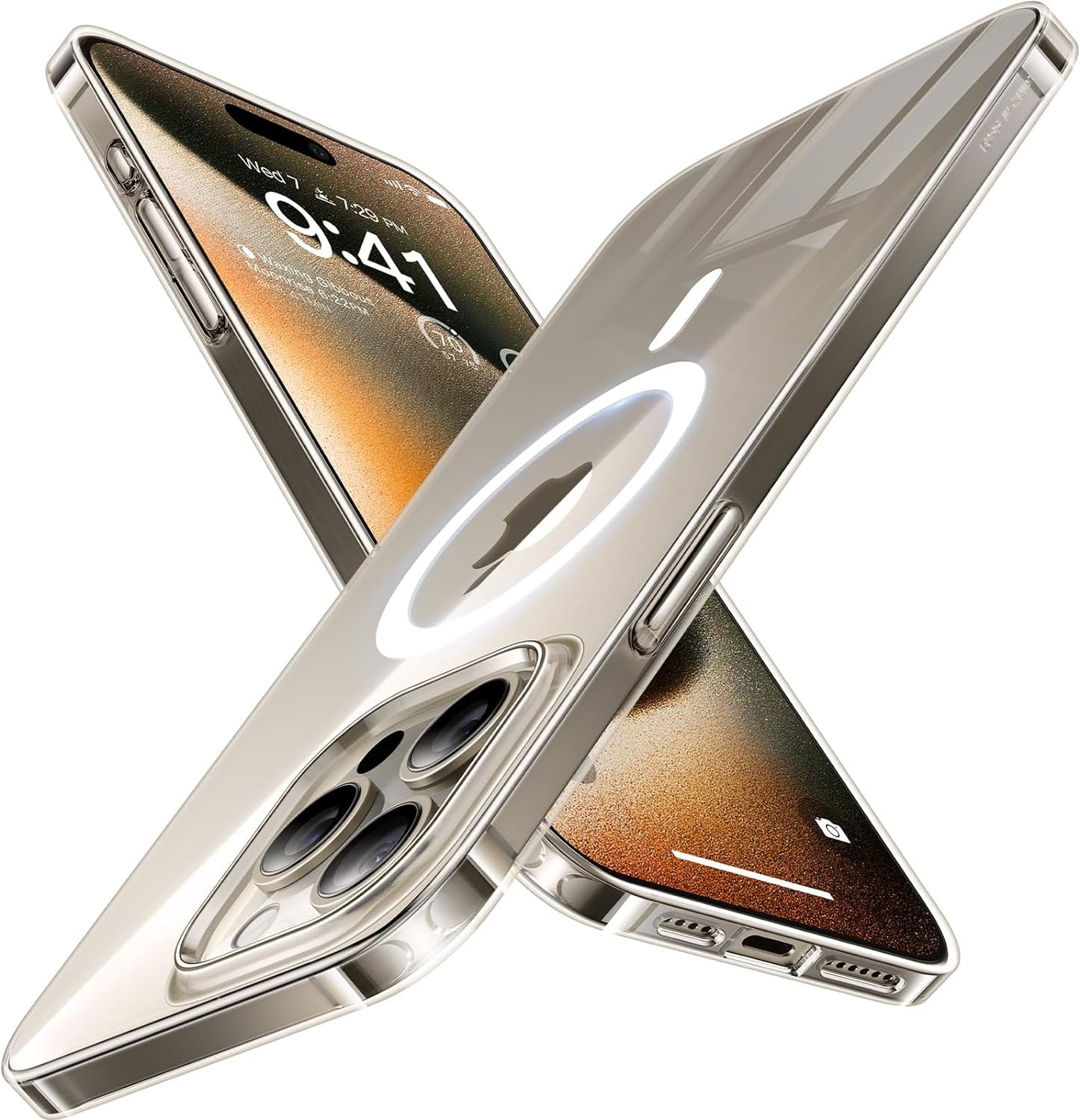 TORRAS Magnetic Slim Fit for iPhone 17 Pro Case 6.3 inch, Ultra-Thin, Compatible with MagSafe, Lightweight Matte Anti-Scratch Hard PC Cover Phone Case for iPhone 17 Pro OriginFit, Deep Blue - Rayz Mart