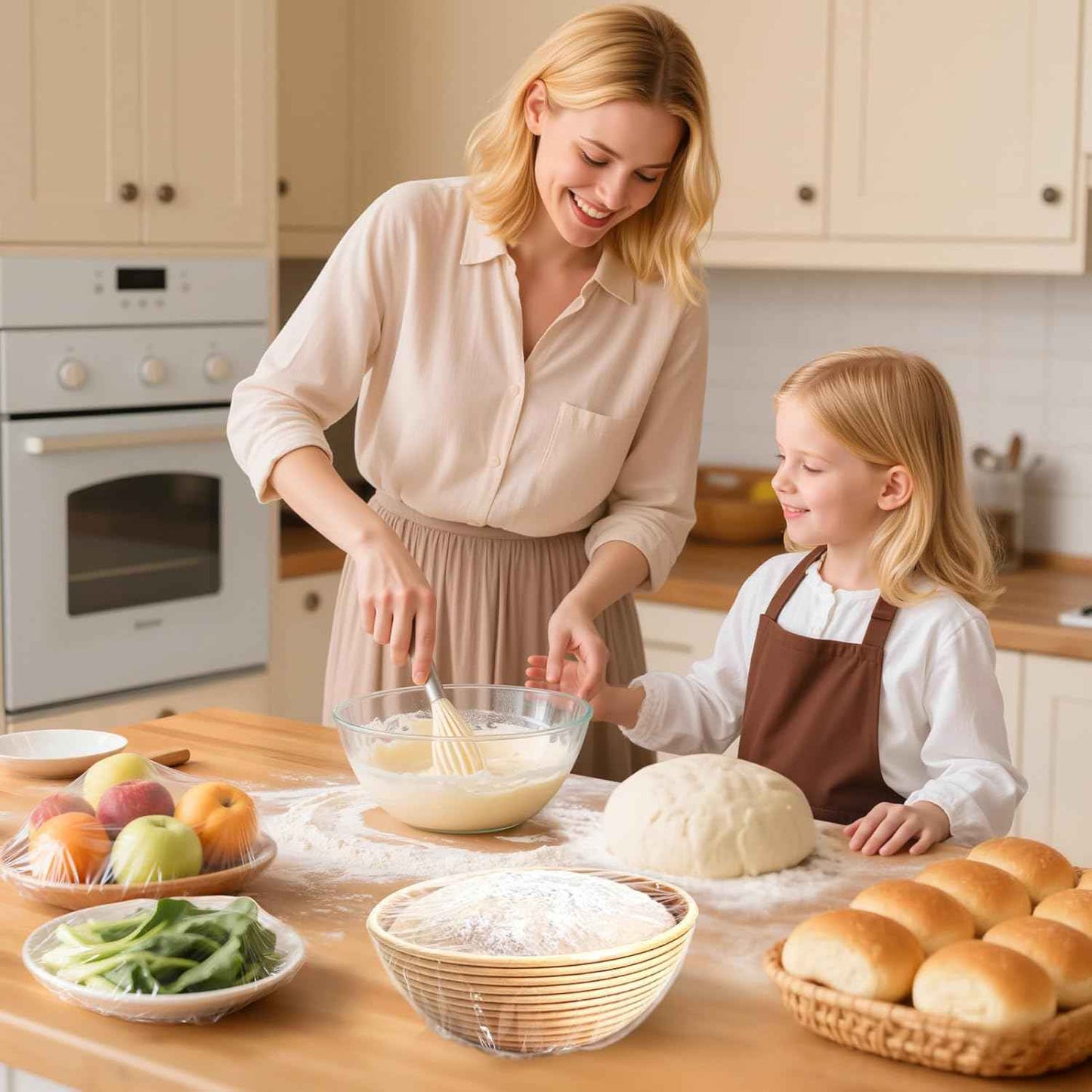 Homelove 100pcs Plastic Bowl Covers Food Cover Dish Covers, Reusable Elastic Stretch Fresh Keeping Bags, Kitchen Dining Plate Bread Proofing Food Storage Covers, Universal Kitchen Plastic Wrap